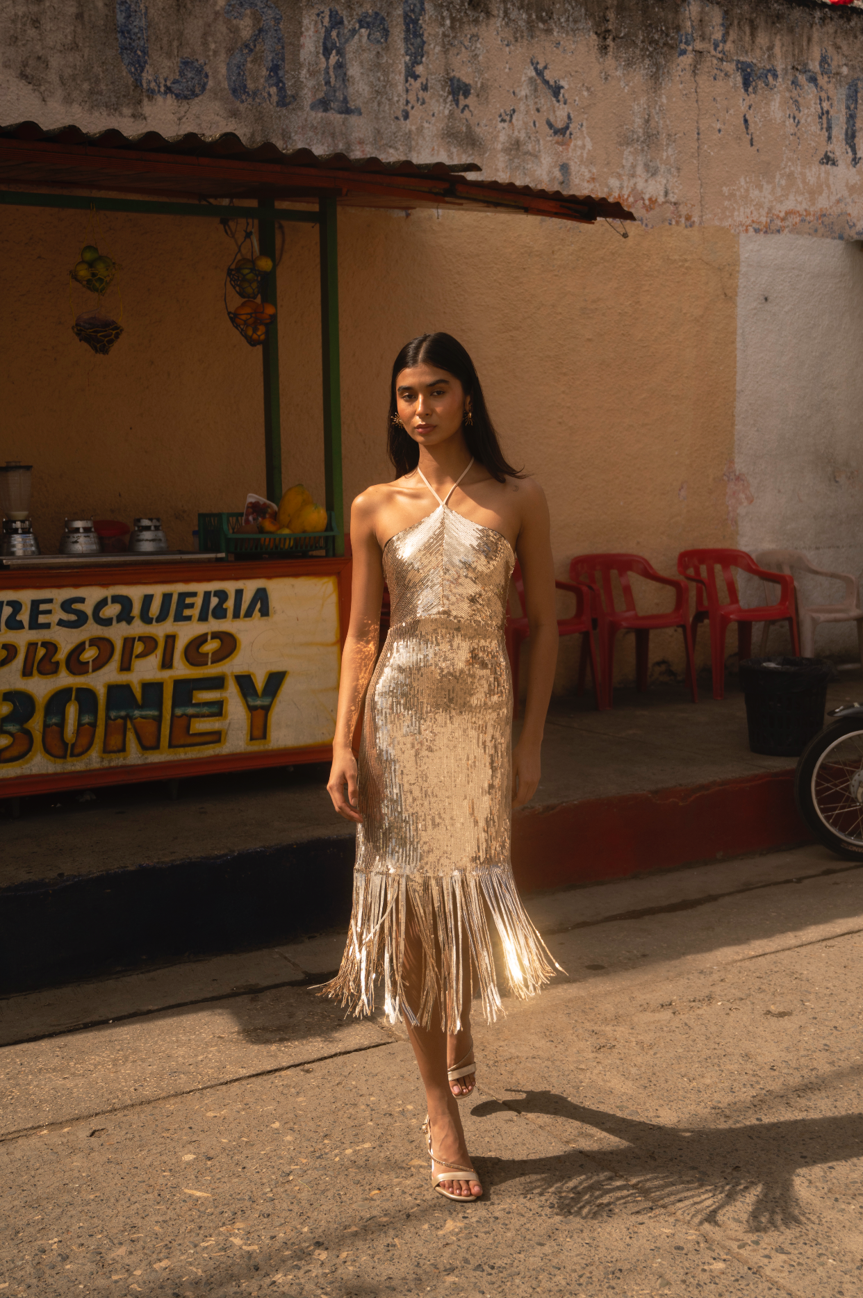 SOL MIDI DRESS