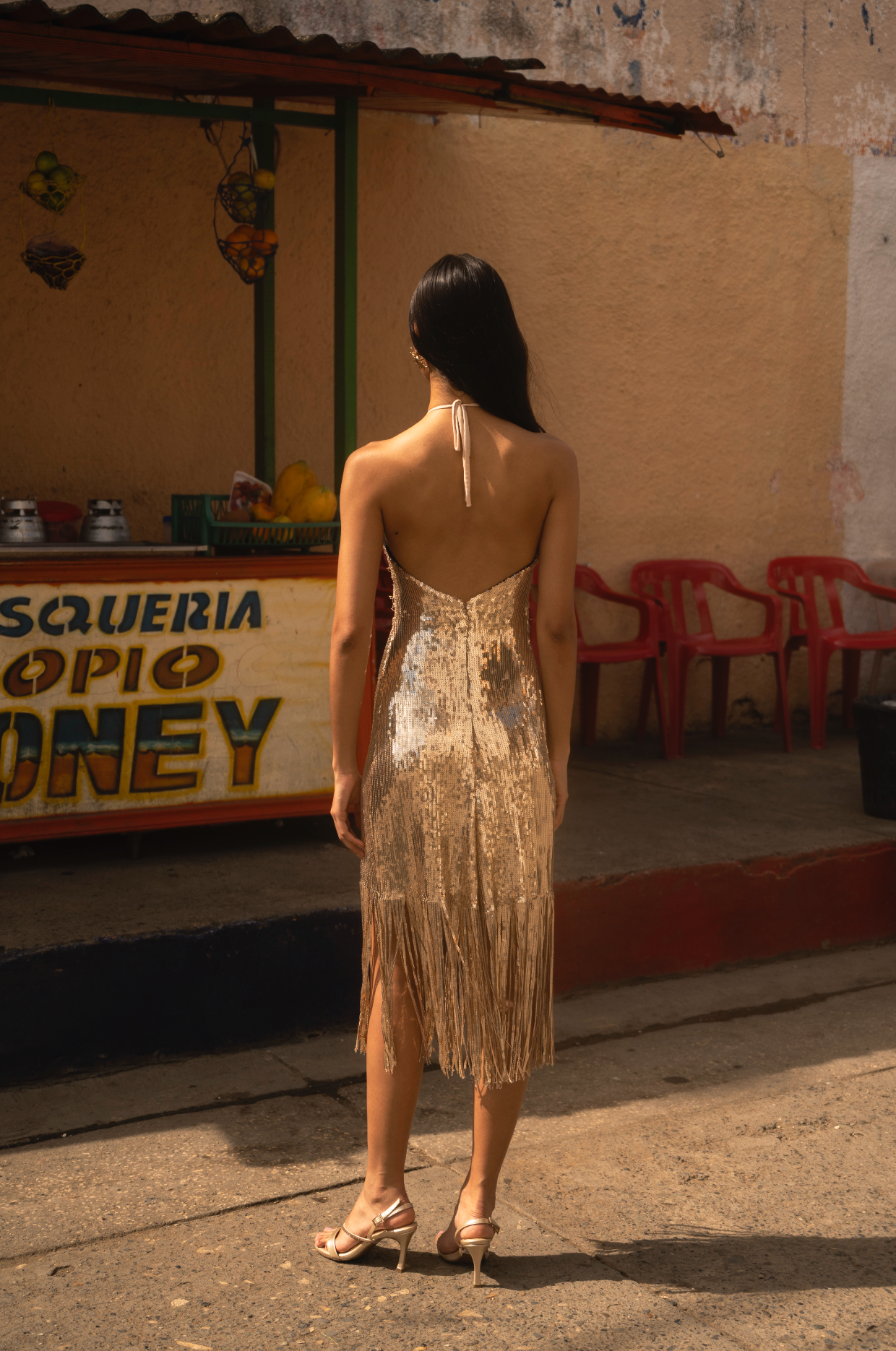 SOL MIDI DRESS